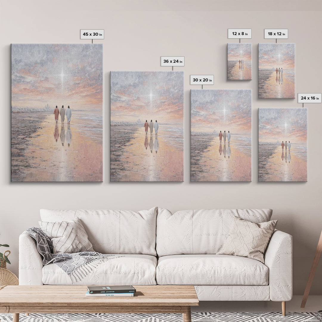 Bethlehem Light – Framed Canvas Print – Christian Art Canvas – Christian Christmas Art – Christian Wall Art – Christmas Art – Jesus Paintin