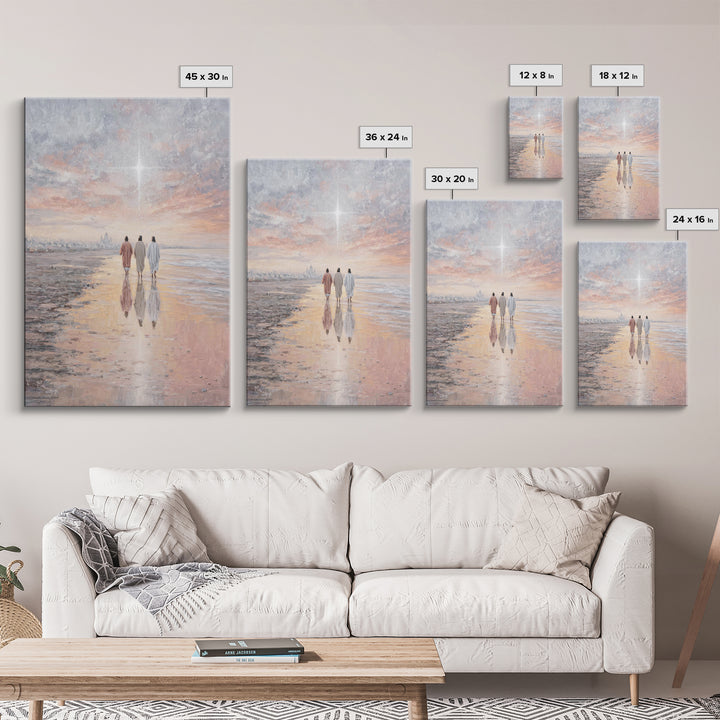 Bethlehem Light – Framed Canvas Print – Christian Art Canvas – Christian Christmas Art – Christian Wall Art – Christmas Art – Jesus Paintin
