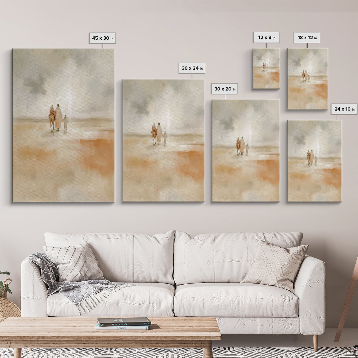 Holy Refuge – Framed Canvas Print – Christian Art Canvas – Christian Wall Art – Christmas Art – Christian Christmas Art – Jesus Painting