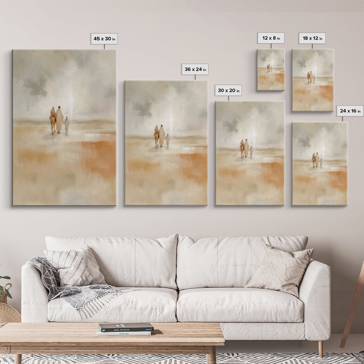 Holy Refuge – Framed Canvas Print – Christian Art Canvas – Christian Wall Art – Christmas Art – Christian Christmas Art – Jesus Painting