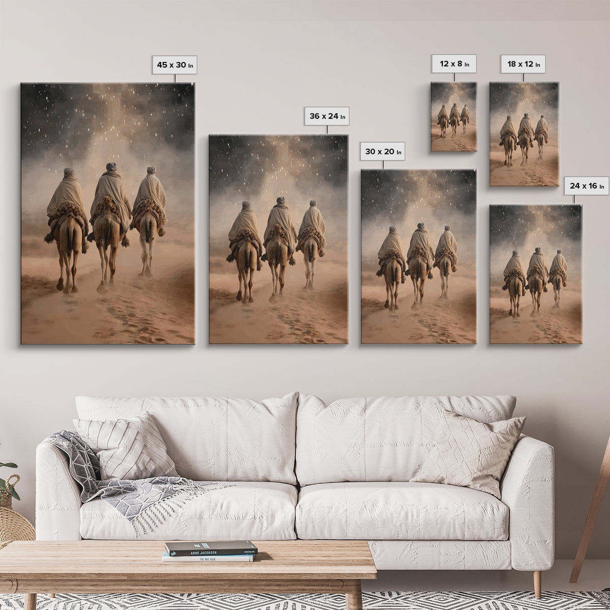 Star of Passage – Framed Canvas Print – Christian Wall Art – Christian Art Canvas – Christian Christmas Art – Jesus Painting – Christmas Ar