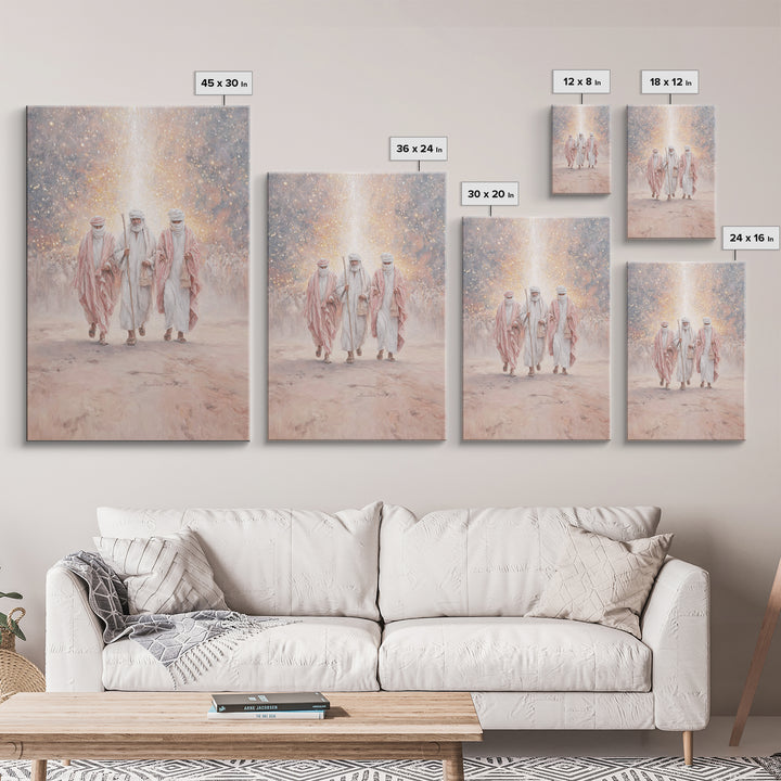 Desert Prophets – Framed Canvas Print – Christian Art Canvas – Christmas Art – Christian Wall Art – Christian Christmas Art – Jesus Paintin