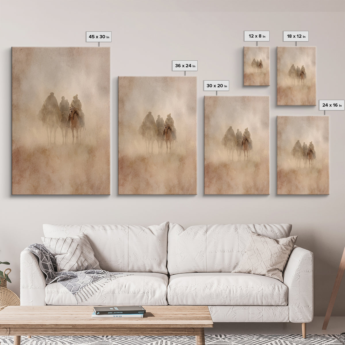Sacred Journey – Framed Canvas Print – Jesus Painting – Christian Art Canvas – Christian Christmas Art – Christian Wall Art – Christmas Art