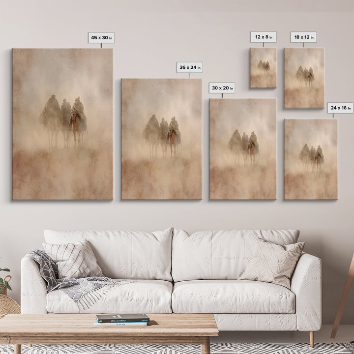 Sacred Journey – Framed Canvas Print – Jesus Painting – Christian Art Canvas – Christian Christmas Art – Christian Wall Art – Christmas Art