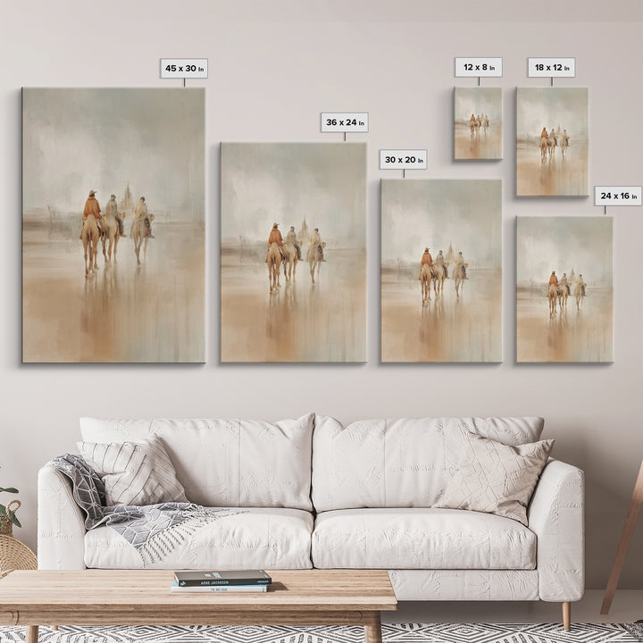 Nativity Road – Framed Canvas Print – Christian Christmas Art – Christian Wall Art – Christian Art Canvas – Jesus Painting – Christmas Art