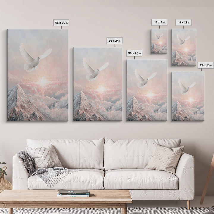 Rise of Peace – Framed Canvas Print – Christian Wall Art – Christian Art Canvas – Christian Art Print – Modern Christian Art – Christian Pa