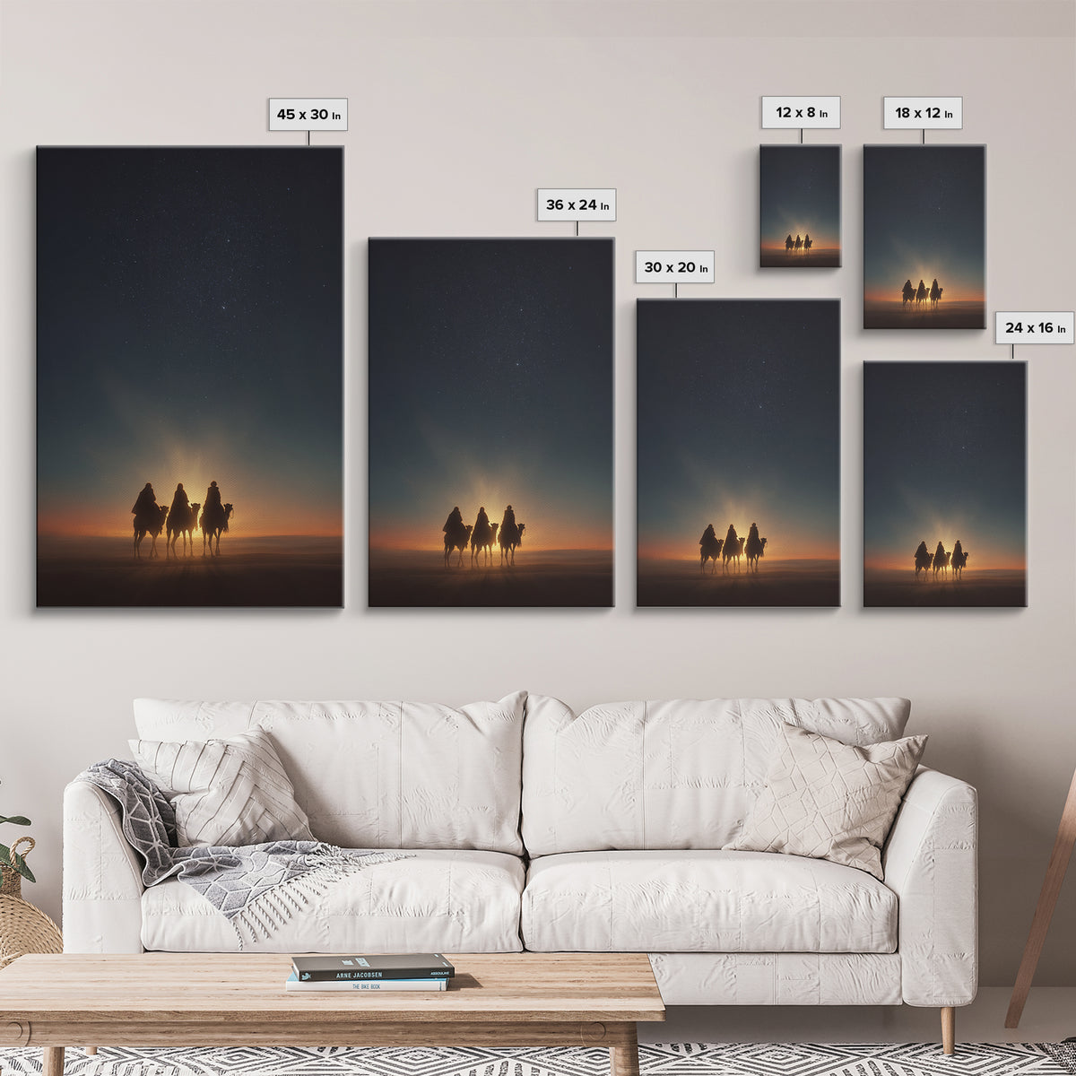 Holy Arrival – Framed Canvas Print – Jesus Painting – Christian Christmas Art – Christian Art Canvas – Christian Wall Art – Christmas Art