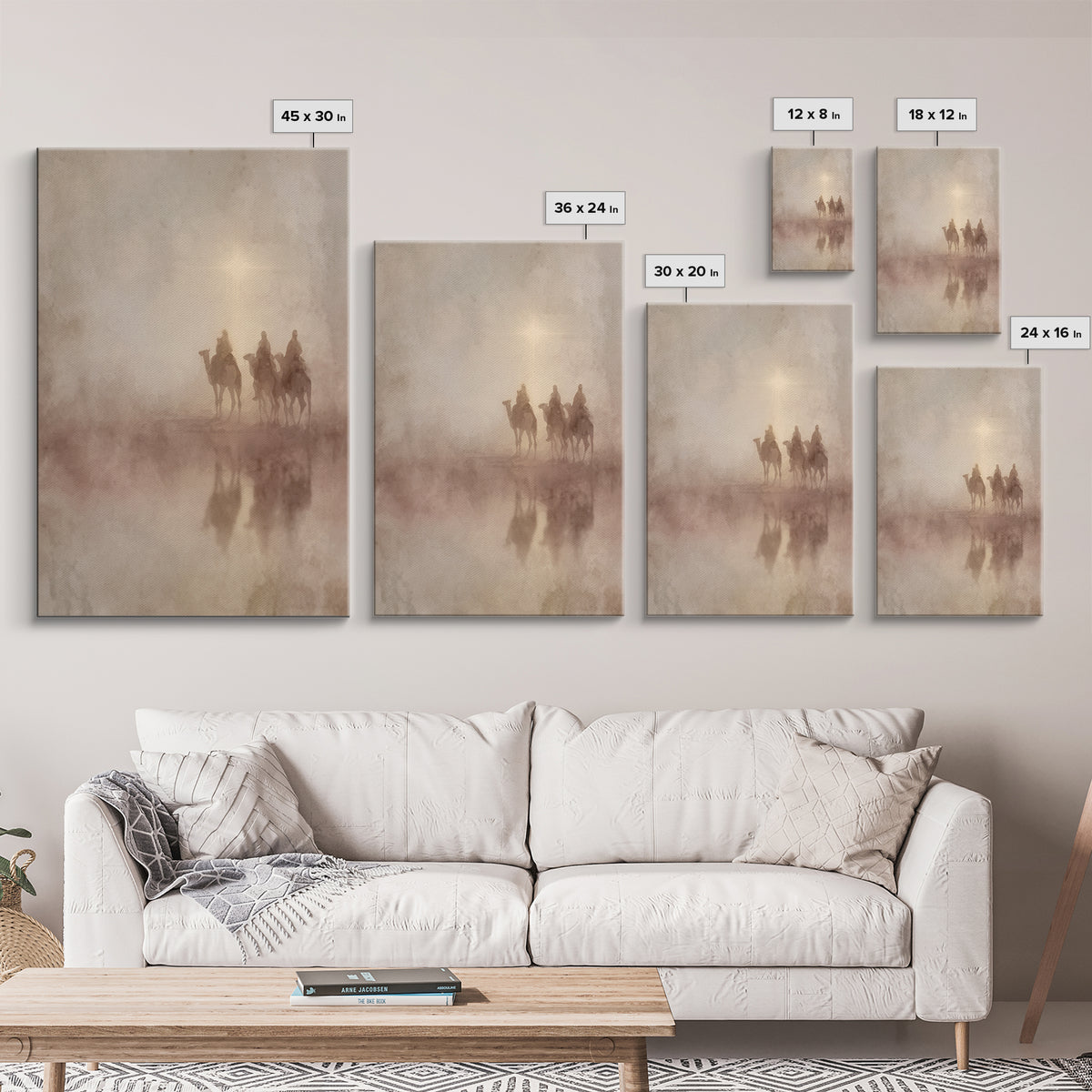 The Guiding Star – Framed Canvas Print – Christian Wall Art – Christian Art Canvas – Christmas Art – Christian Christmas Art – Christian De