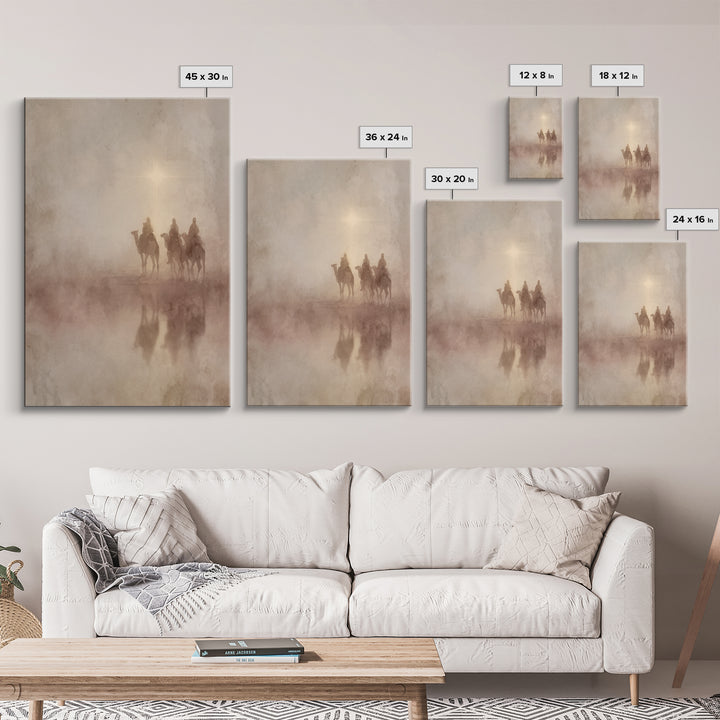 The Guiding Star – Framed Canvas Print – Christian Wall Art – Christian Art Canvas – Christmas Art – Christian Christmas Art – Christian De