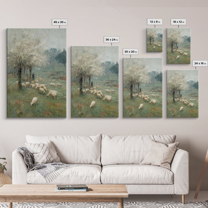 Grace In Bloom | Framed Canvas Print | Christian Art Canvas | Christian Wall Art | Jesus Painting | Christian Christmas Art