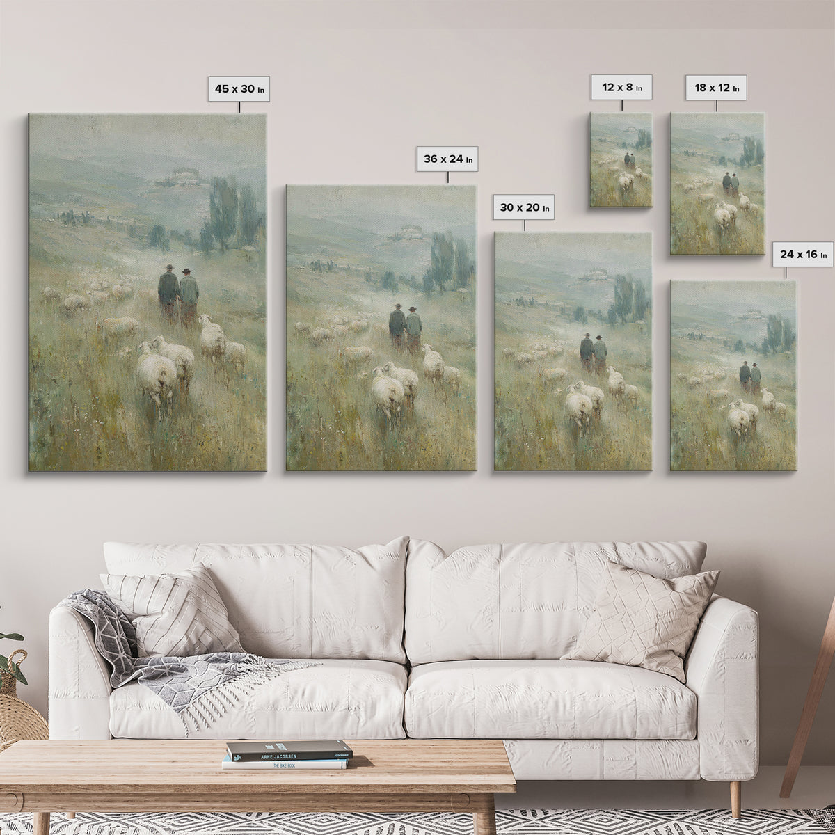 Quiet Bethlehem Path – Framed Canvas Print – Christian Art – Christian Wall Art – Christian Art Canvas – Christmas Art – Christian Christma