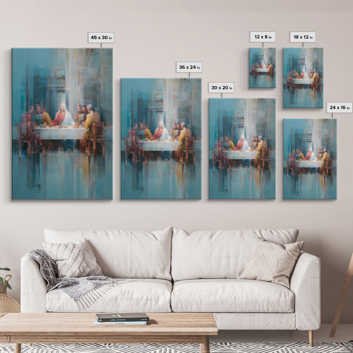 Holy Table Moment – Framed Canvas Print – Christian Art Canvas – Christian Wall Art – Vintage Christian Art – Jesus Painting – Christian Gi