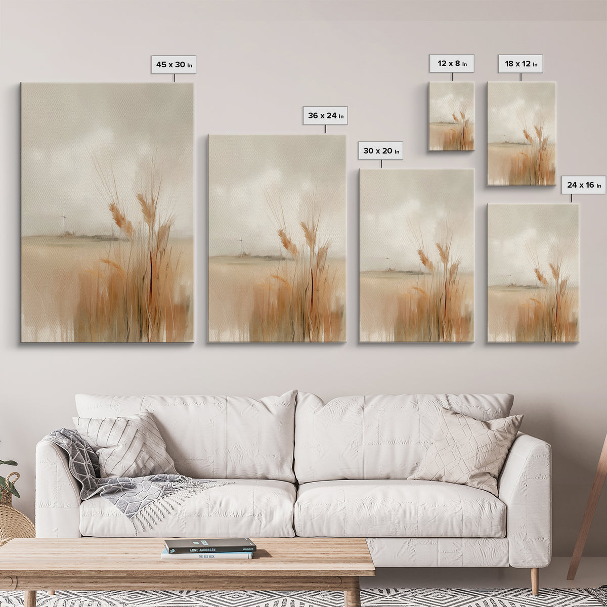 Field Of Promise – Framed Canvas Print – Christian Wall Art – Christian Art Canvas – Minimalist Christian Art – Christian Gift – Christian