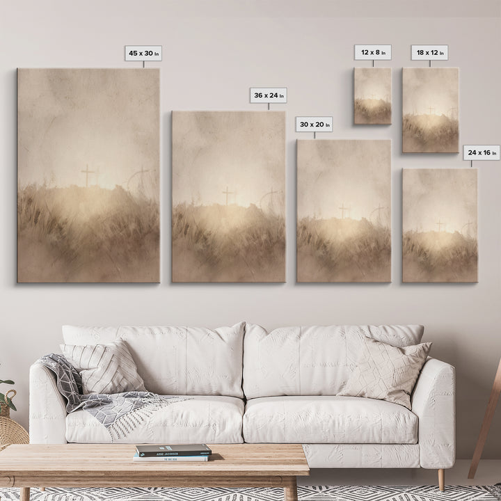 Horizon Of Mercy, Framed Canvas Print, Christian Wall Art, Christian Art Canvas, Abstract Christian Art, Christian Gift, Christian Art Prin