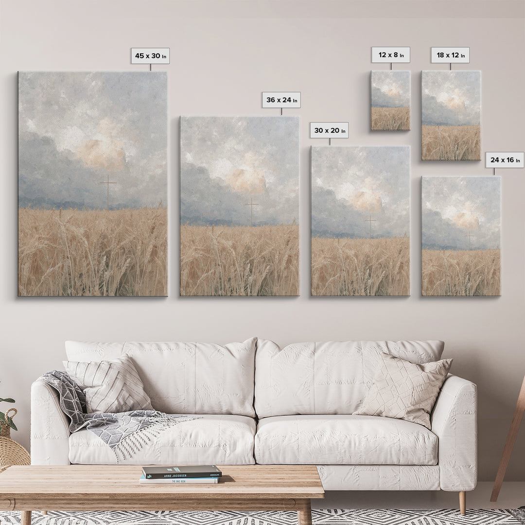 Golden Covenant | Framed Canvas Print | Christian Art Canvas | Christian Wall Art | Subtle Christian Art | Christian Gift | Christian Paint