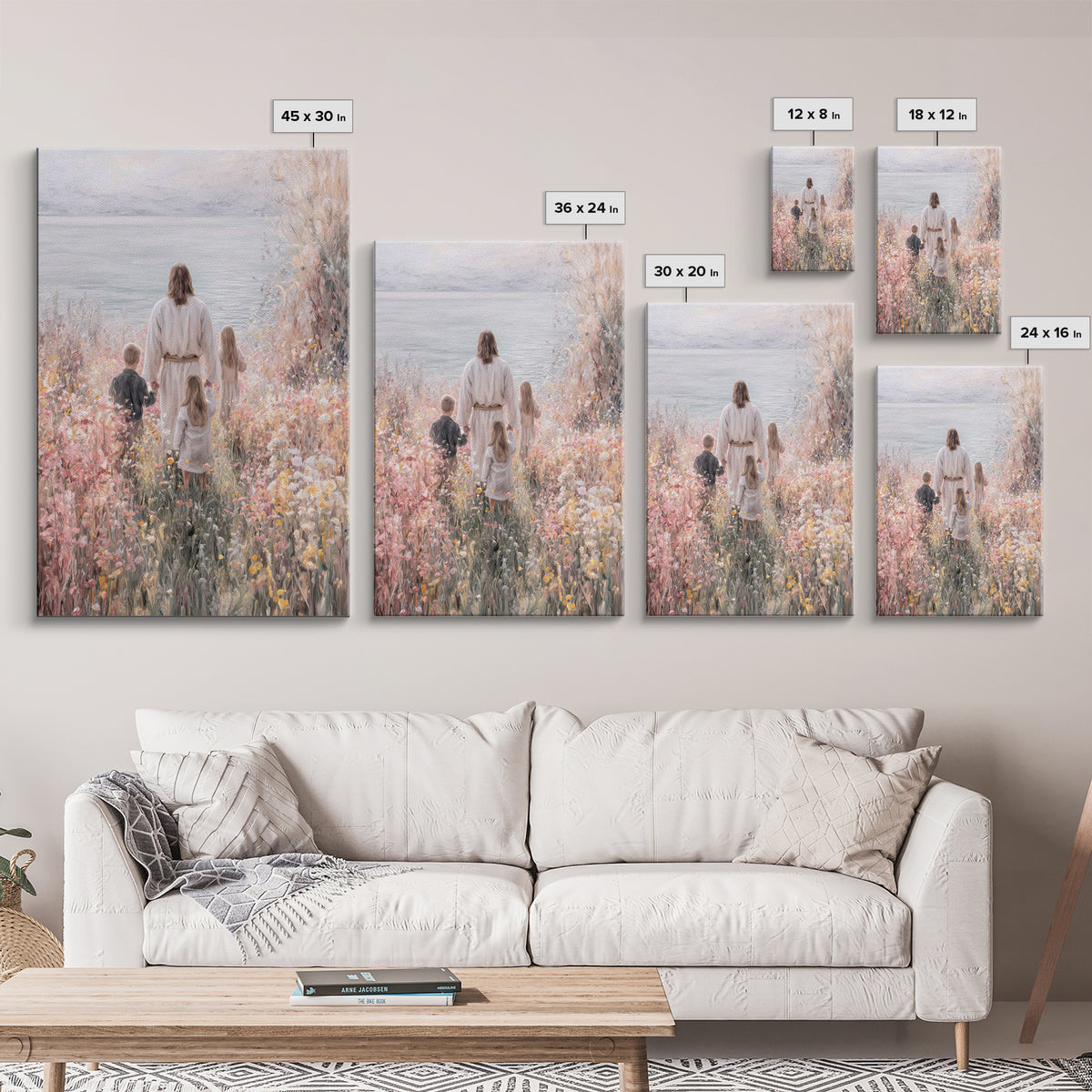 Garden Of Blessing – Framed Canvas Print – Christian Art Canvas – Christian Wall Art – Christian Gift – Christian Painting – Modern Christi