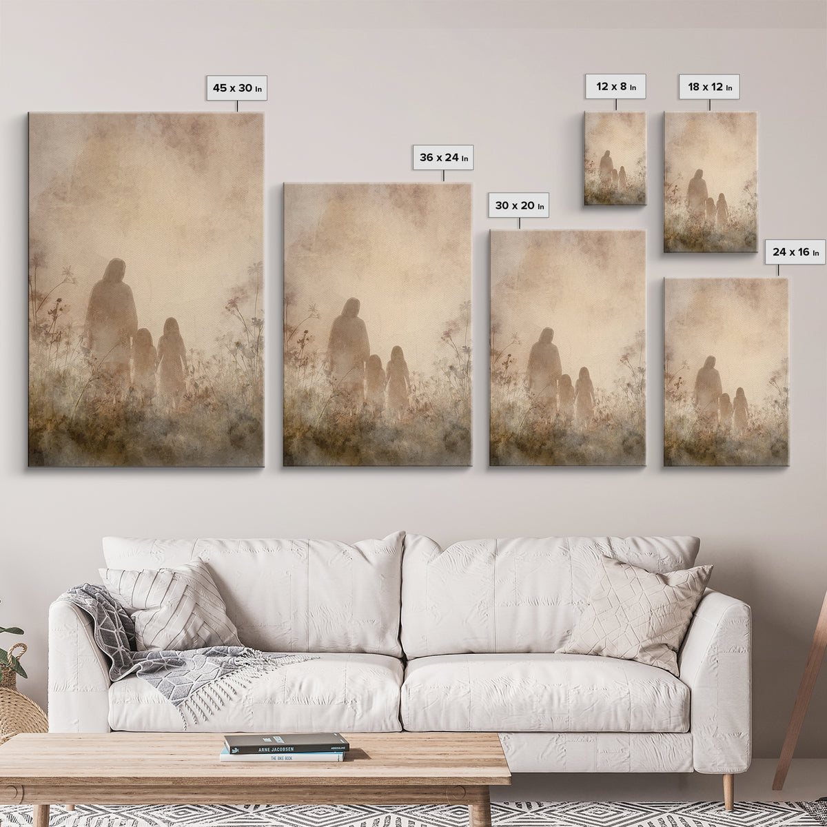 Path Of Grace | Framed Canvas Print | Christian Wall Art | Christian Art Canvas | Abstract Christian Art | Christian Gift | Christian Decor