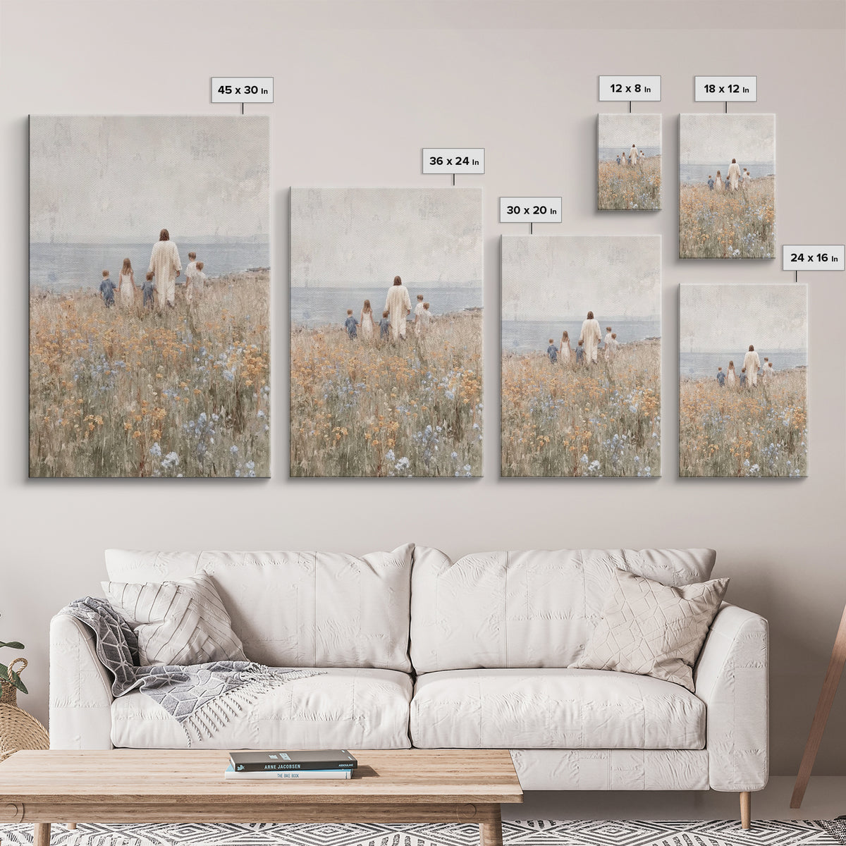 Dawn Of Grace – Framed Canvas Print – Christian Art Canvas – Jesus Painting – Christian Wall Art – Christmas Art – Christian Gift Ideas – P