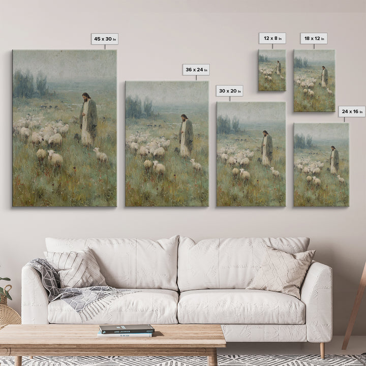 Harbor Of Blessings – Framed Canvas Print – Christian Wall Art – Christian Art Print – Jesus Painting – Christmas Art – Christian Gift – Mo