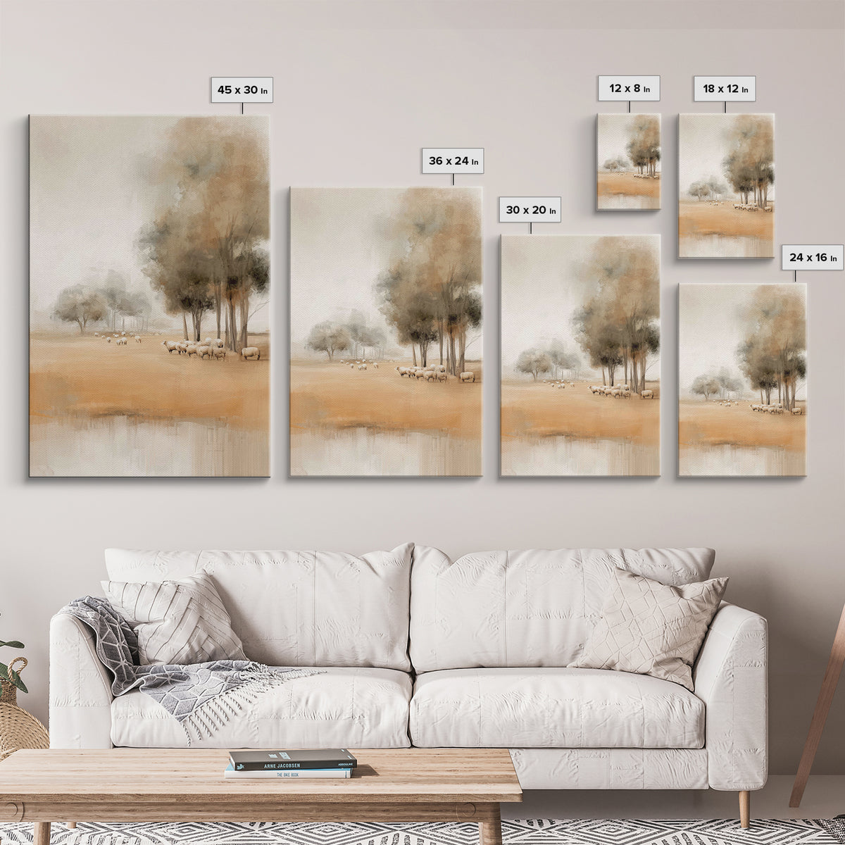 Quiet Meadow Grace – Framed Canvas Print – Christian Art Canvas – Christian Wall Art – Christian Painting – Subtle Christian Art – Christia