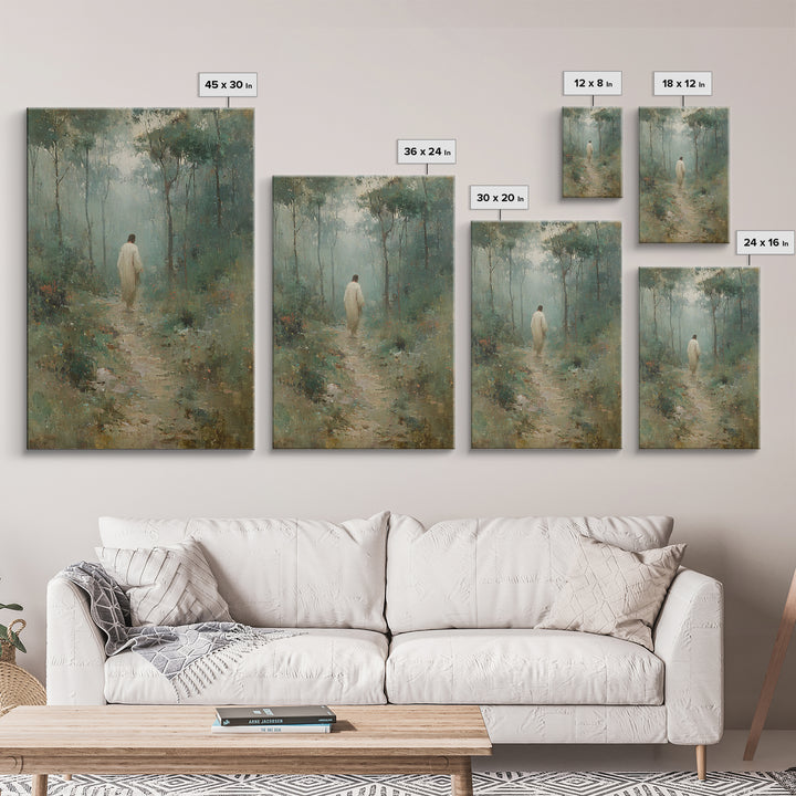 Autumn Reverence – Framed Canvas Print – Christian Art Canvas – Christian Wall Art – Jesus Painting – Unique Christian Art – Large Christia