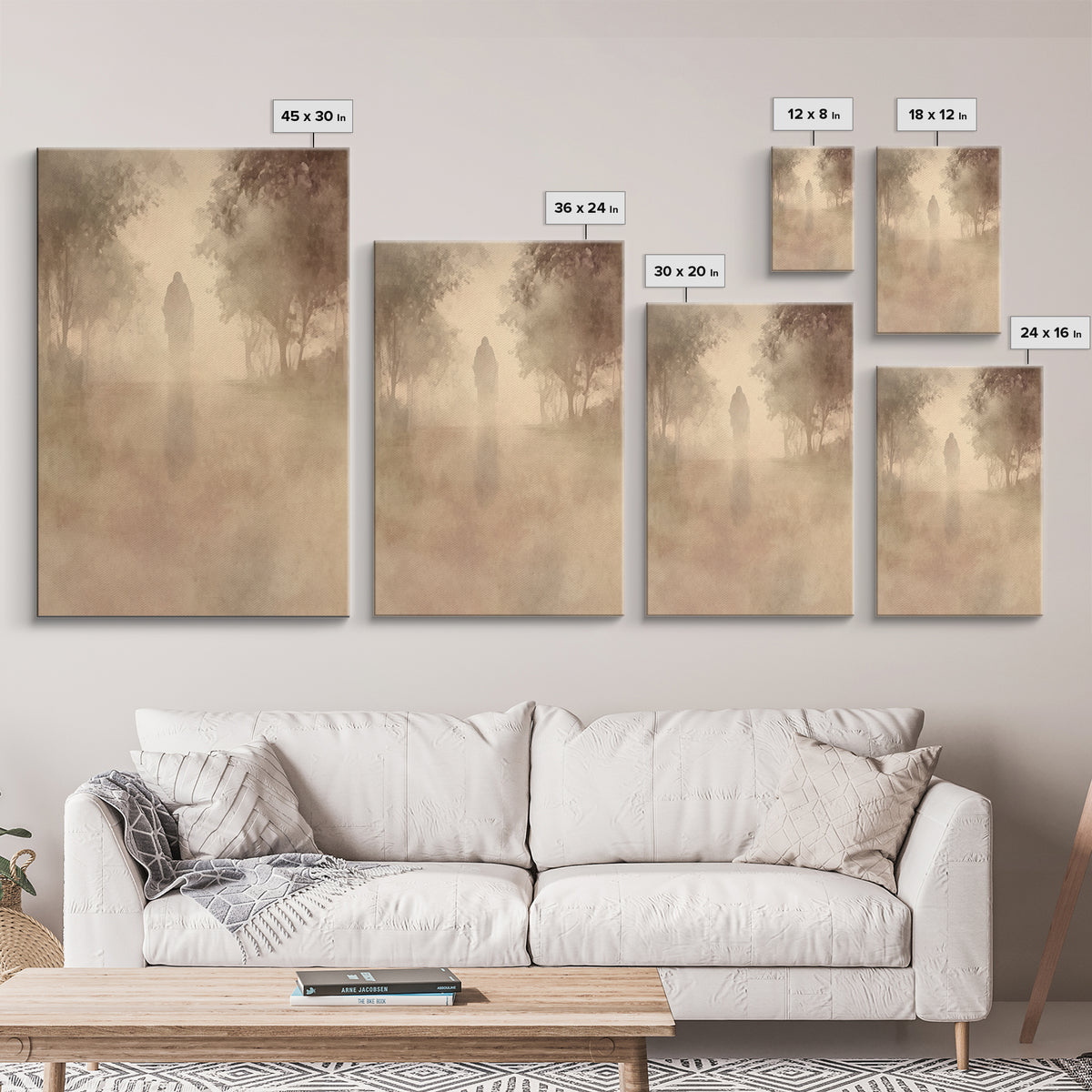 Quiet Redemption – Framed Canvas Print – Christian Wall Art – Jesus Painting – Christian Art Canvas – Vintage Christian Art – Subtle Christ