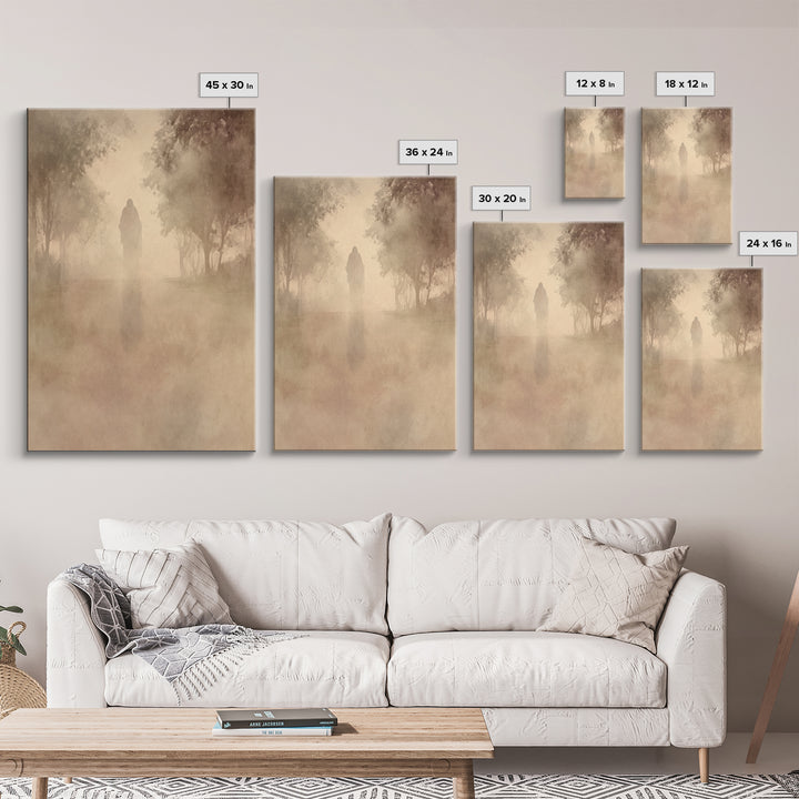 Quiet Redemption – Framed Canvas Print – Christian Wall Art – Jesus Painting – Christian Art Canvas – Vintage Christian Art – Subtle Christ