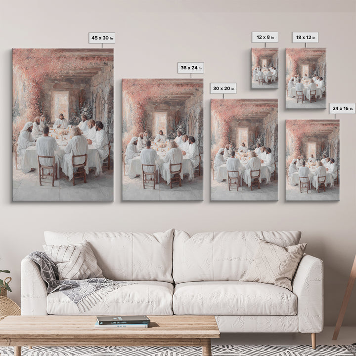Supper Of Grace – Framed Canvas Print – Christian Wall Art – Christian Art Canvas – Jesus Painting – Christian Christmas Art – Christian De