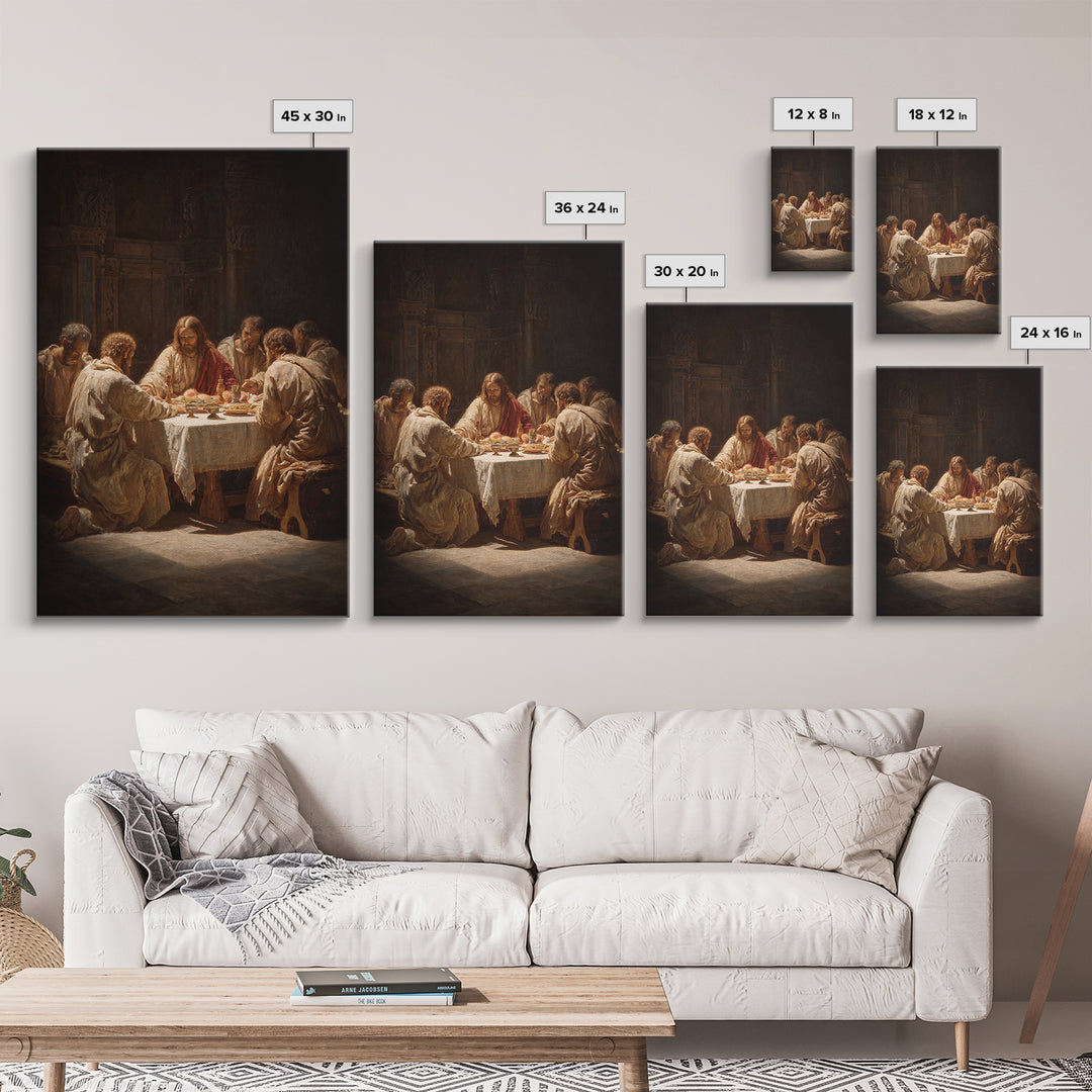Bread Of Mercy – Framed Canvas Print – Christian Art Canvas – Vintage Jesus Painting – Christian Wall Art – Christian Art Print – Moody Chr