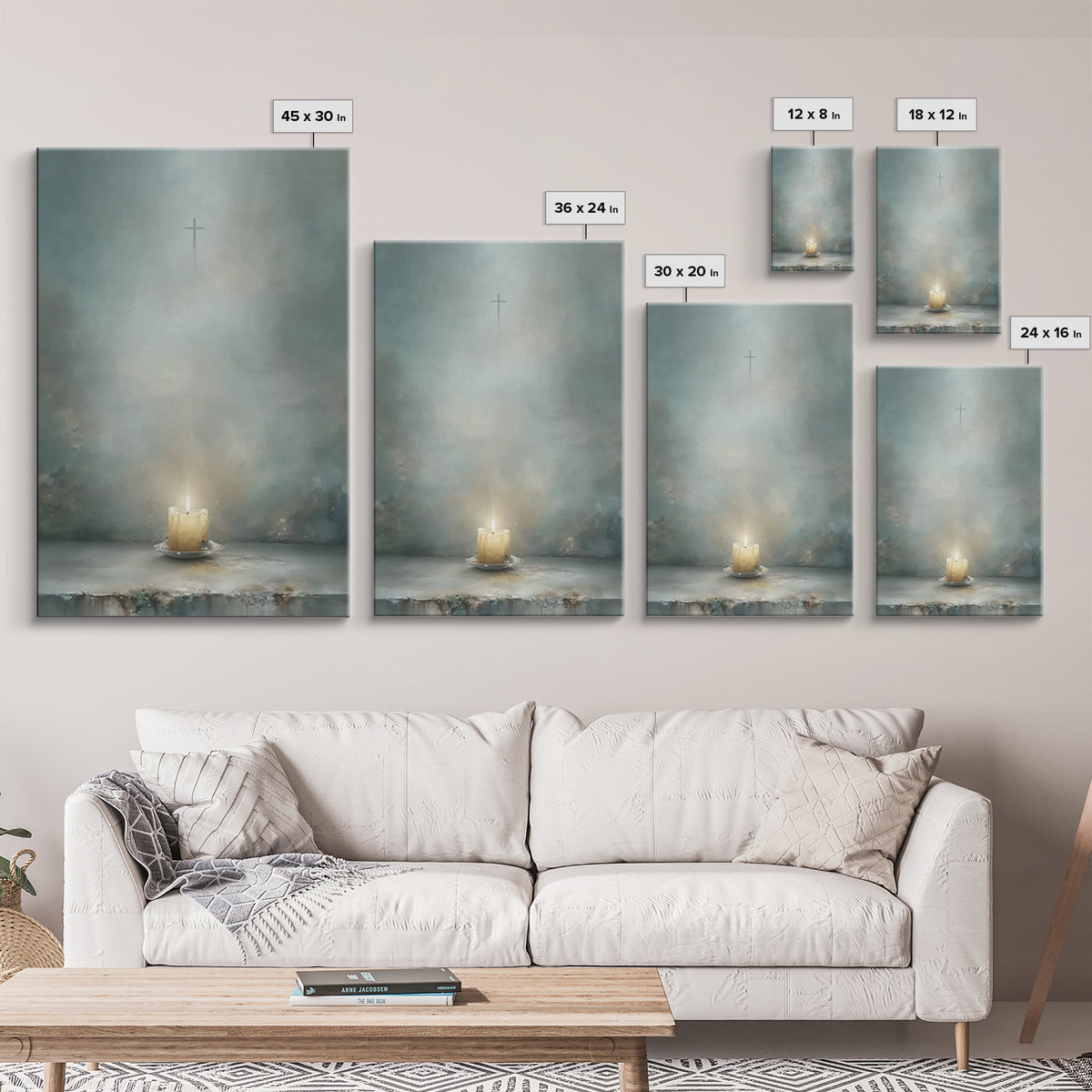Star of Promise | Framed Canvas Print | Christian Wall Art | Christmas Art | Christian Decorations | Christian Christmas Decor | Christian