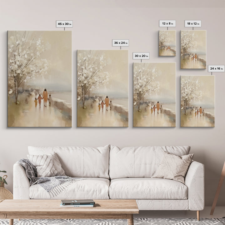 Blossoms Of Mercy – Framed Canvas Print – Christian Art Canvas – Christian Wall Art – Jesus Painting – Christmas Art