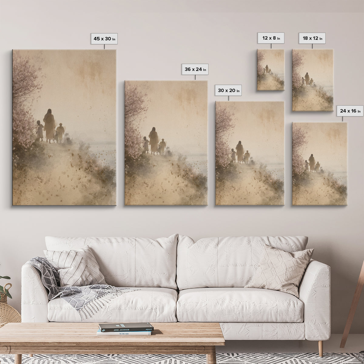 Eternal Walk | Framed Canvas Print | Jesus Painting | Christian Wall Art | Christian Art Canvas | Christian Gift Ideas