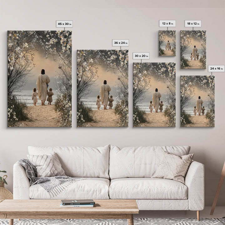 Golden Dawn – Framed Canvas Print – Christian Wall Art – Christian Art Canvas – Jesus Painting – Christian Christmas Art