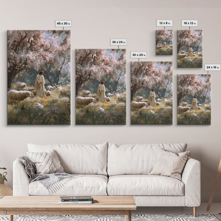 Fields Of Promise – Framed Canvas Print – Christian Art Canvas – Christian Wall Art – Jesus Painting – Christian Gift Ideas – Christian Art