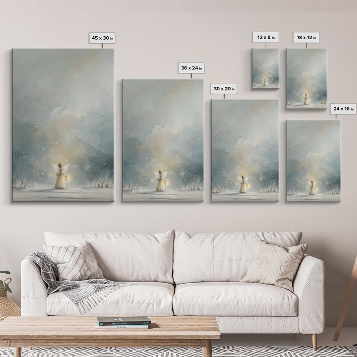 Midwinter Halo – Framed Canvas Print – Christian Christmas Art – Christian Art Canvas – Subtle Christian Art – Christian Wall Art – Christm