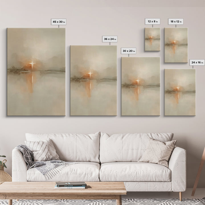 Heavenly Snow Path – Framed Canvas Print – Christian Art Canvas – Christmas Wall Art – Christian Christmas Art – Christian Wall Art – Chris