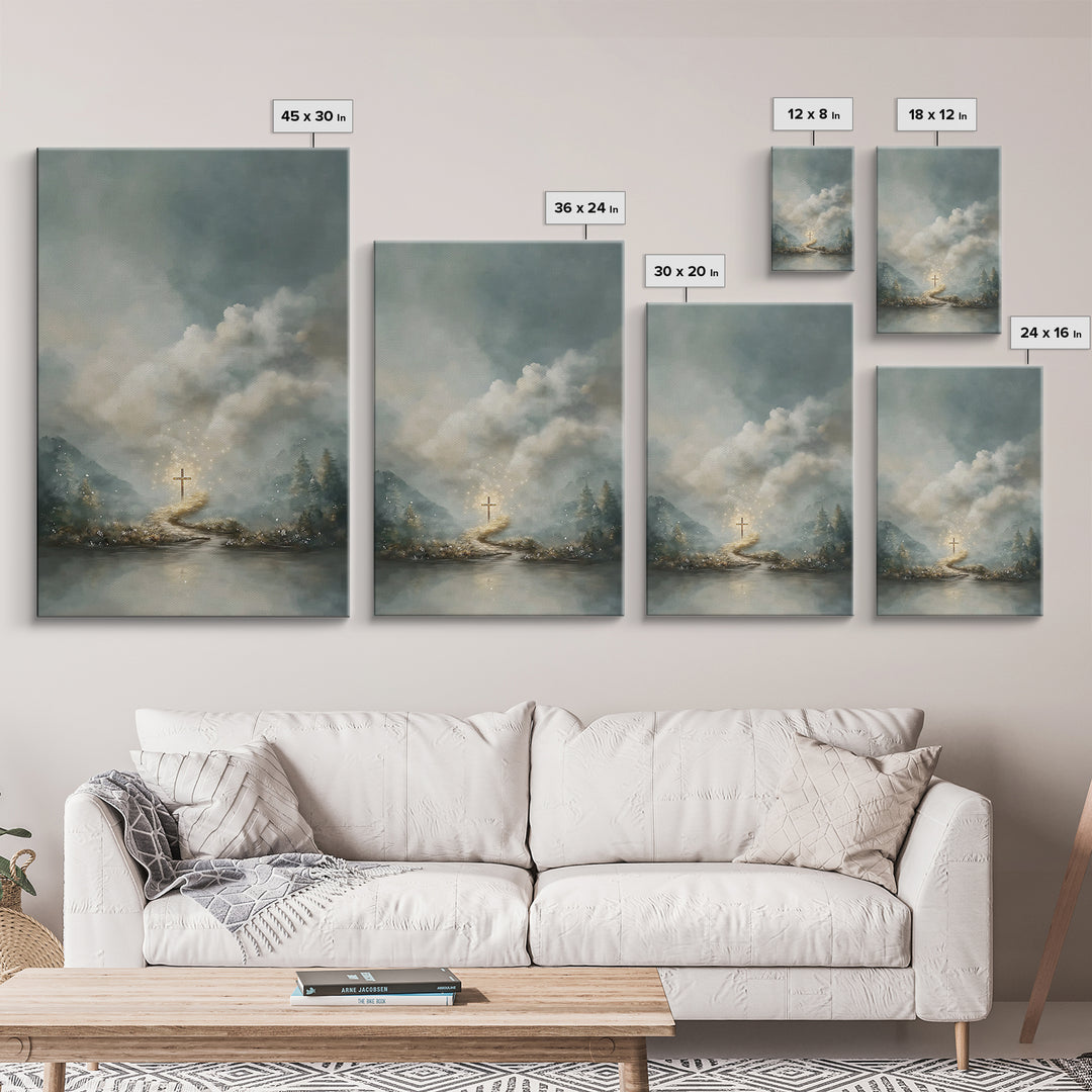 Path Of Glory – Framed Canvas Print – Christian Wall Art – Christian Art Canvas – Christian Paintings – Moody Christian Art