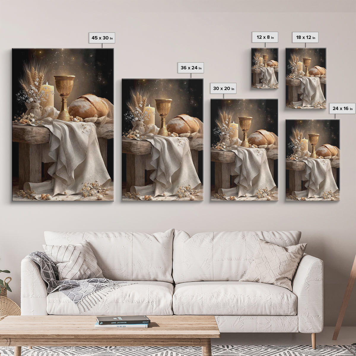 Bread Of Covenant – Framed Canvas Print – Christian Wall Art – Christian Art Canvas – Christian Art Work – Christian Gift Ideas