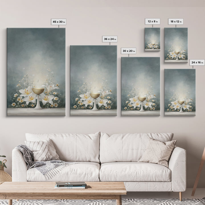 Chalice Of Light – Framed Canvas Print – Christian Wall Art – Christian Art Canvas – Jesus Painting – Christian Christmas Art – Christian D