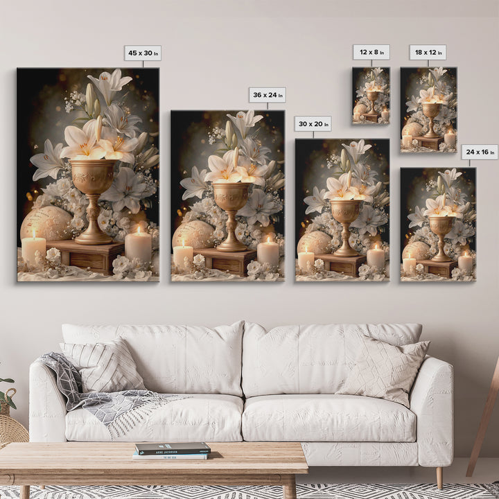 Sanctified Bloom – Framed Canvas Print – Christian Art Canvas – Christmas Wall Art – Jesus Christmas Art – Christian Gift Ideas – Vintage C