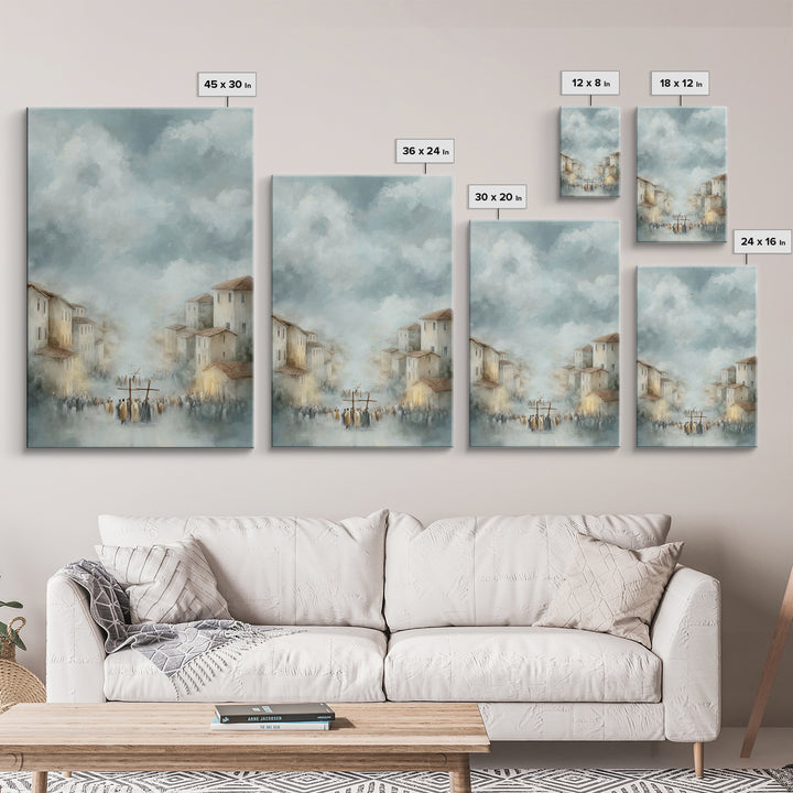 Valley Of Witness – Framed Canvas Print – Christian Art Canvas – Christian Wall Art – Modern Christian Painting – Christian Gift – Unique C