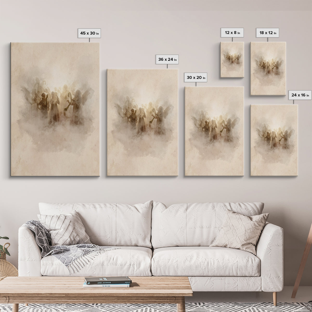 Heavenly Chorus – Framed Canvas Print – Christian Wall Art – Jesus Painting – Christian Art Canvas – Christian Decor – Christian Gift