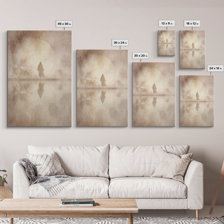 Sacred Horizon – Framed Canvas Print – Jesus Painting – Christian Wall Art – Christian Art Canvas – Christian Gift – Christian Decor