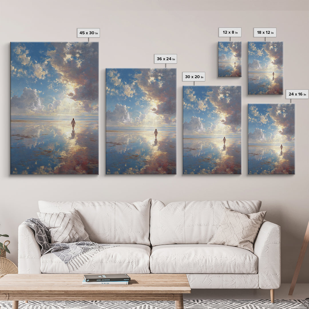 Radiant Promise | Framed Canvas Print | Christian Wall Art | Christian Art Canvas | Christian Gift | Jesus Painting | Christian Decor