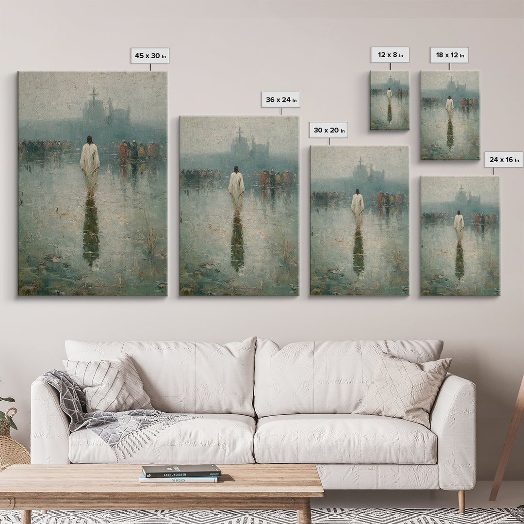 Silent Majesty, Framed Canvas Print, Christian Art Canvas, Christian Wall Art, Christian Gift, Jesus Painting, Christian Decor