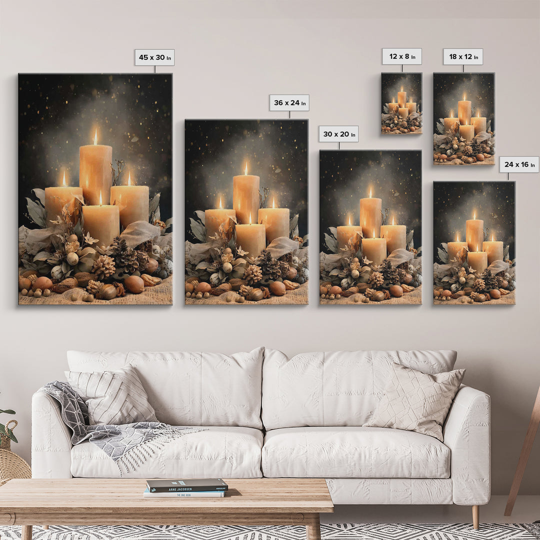 Gifts Of Illumination - Framed Canvas Print - Christian Art Canvas - Christian Decor - Christian Christmas Art - Christian Wall Art - Chris