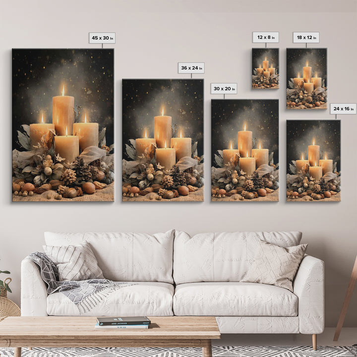 Gifts Of Illumination - Framed Canvas Print - Christian Art Canvas - Christian Decor - Christian Christmas Art - Christian Wall Art - Chris