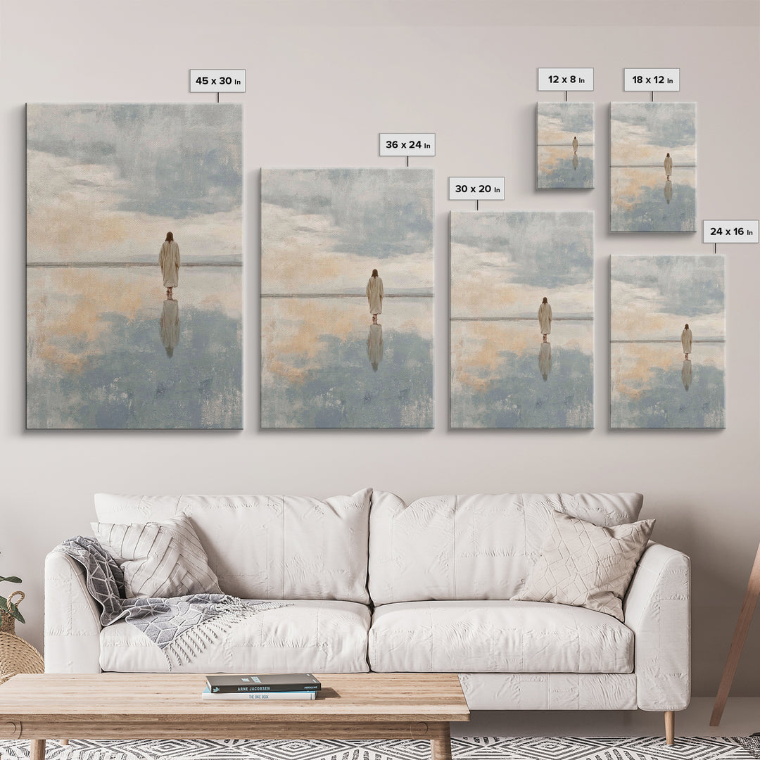 Calm Reverence | Framed Canvas Print | Christian Decor | Christian Art Canvas | Christian Gift | Christian Wall Art | Jesus Painting