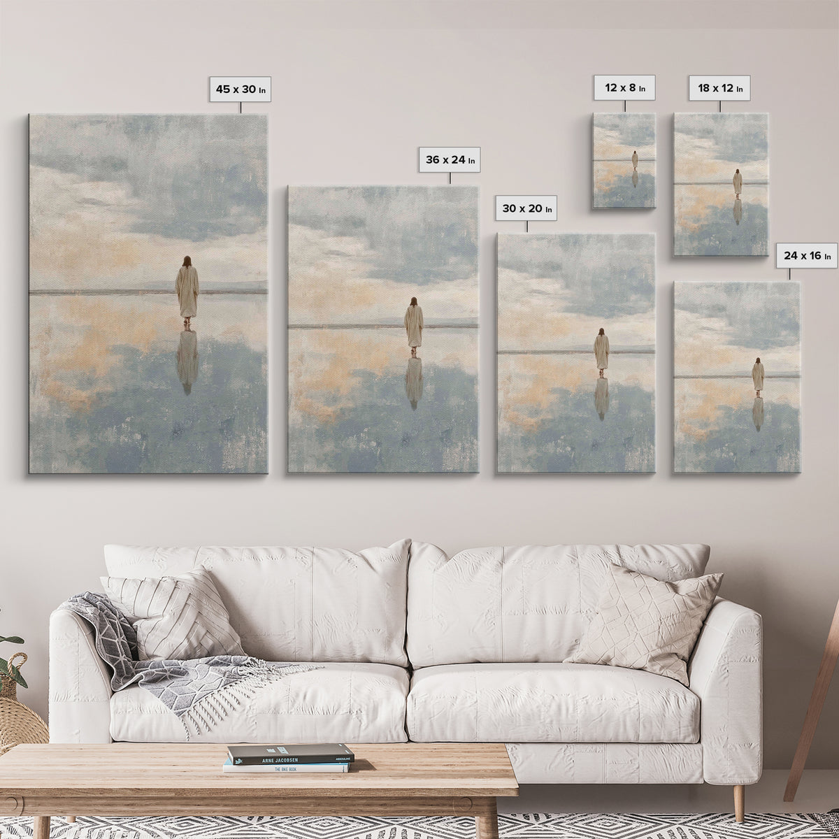 Calm Reverence | Framed Canvas Print | Christian Decor | Christian Art Canvas | Christian Gift | Christian Wall Art | Jesus Painting