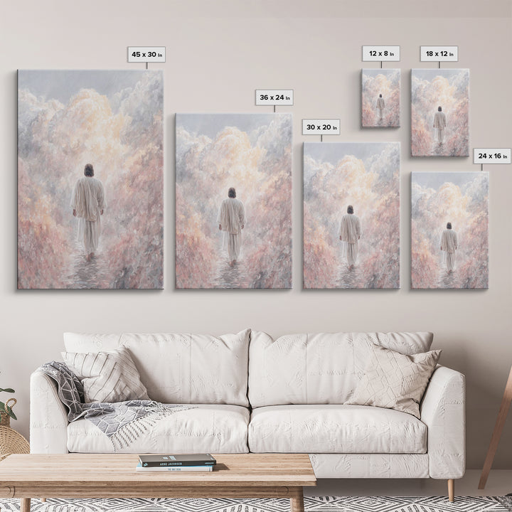 Glory Ascending - Framed Canvas Print - Christian Art Canvas - Jesus Art Print - Christian Wall Art - Unique Christian Art